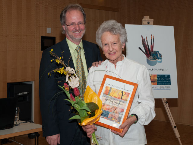 Ehrenmitgliedschaft für Ingeborg Ladurner - Bischof Stecher Gedächtnisverein